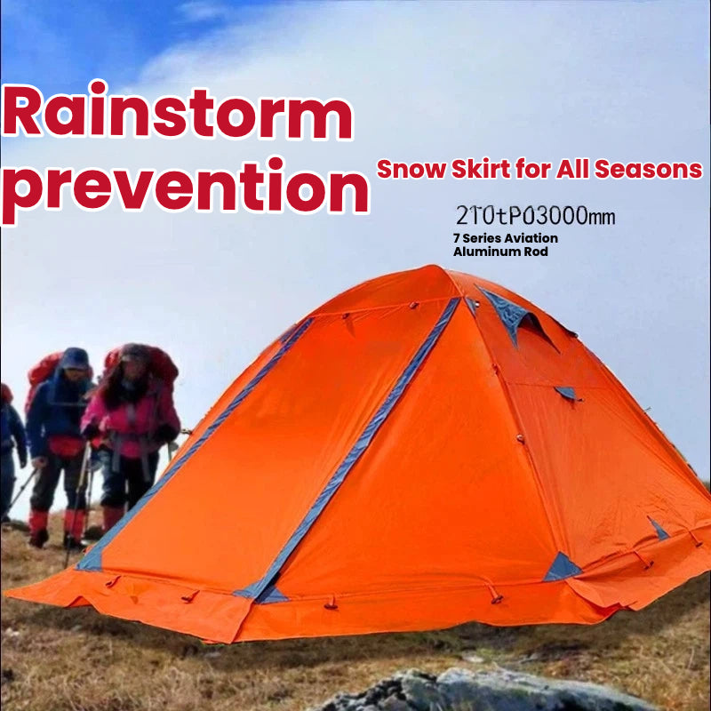 4-Season Double-Layer Tent Outdoor hiking tent, for climbing, snow