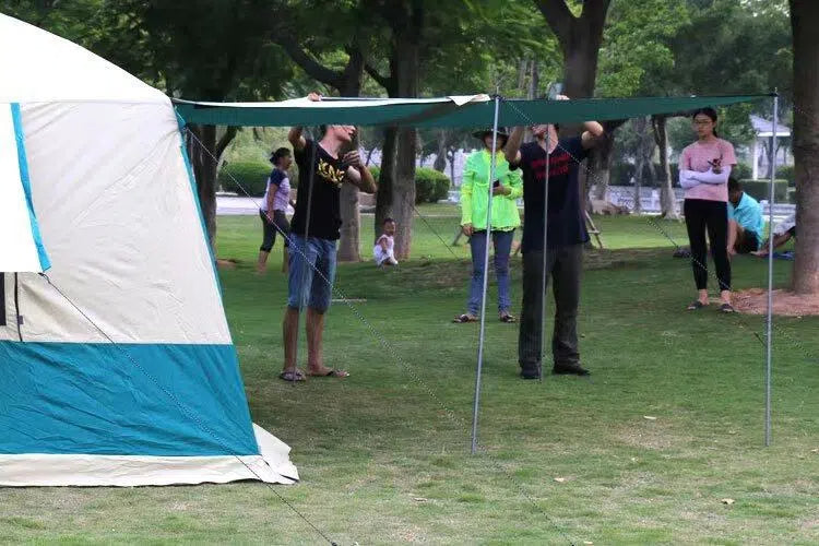 Factory wholesale outdoor hydraulic automatic 3-4 person 4-6 person rainproof tent double layer camping sun protection tent