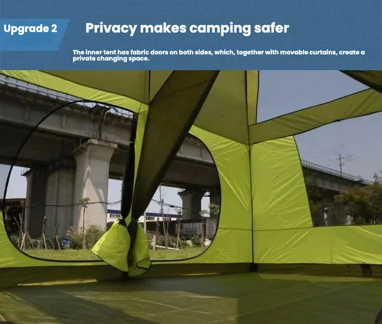 Factory wholesale outdoor hydraulic automatic 3-4 person 4-6 person rainproof tent double layer camping sun protection tent