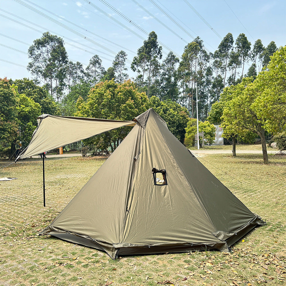 Aurora Guardian | Fireproof Winter Pyramid Tent | With Stove Jack & Snow Skirt | 4-Season Shelter