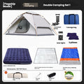 Outdoor camping tent and equipment set, portable folding wilderness gear, automatic thickened waterproof and sunproof tent set.