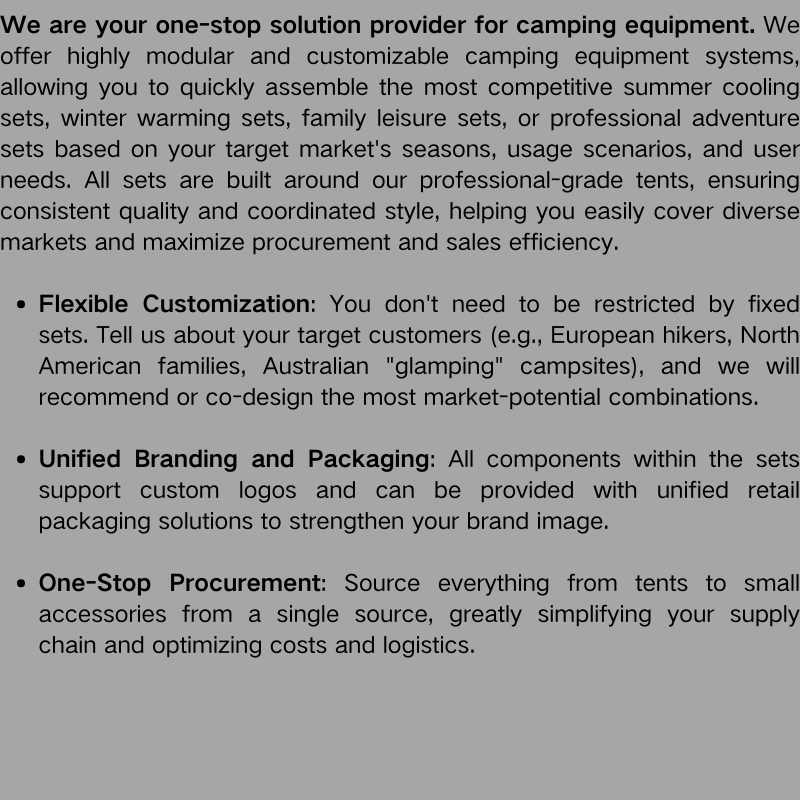 Outdoor camping tent and equipment set, portable folding wilderness gear, automatic thickened waterproof and sunproof tent set.