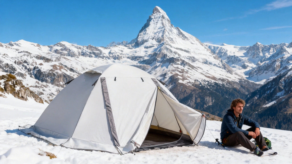 Lightweight Aluminum 4-Season Hiking Tent | Professional Weather-Resistant Camping Tent | 210D Reinforced Oxford Fabric | 5000mm Waterproof | 3.2kg Pack Weight